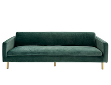 Load image into Gallery viewer, Samira Sage Green Velvet Sofa
