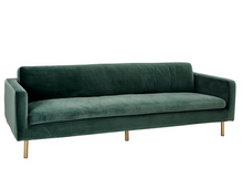 Load image into Gallery viewer, Samira Sage Green Velvet Sofa
