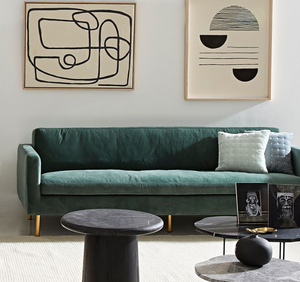 Samira Sage Green Velvet Sofa