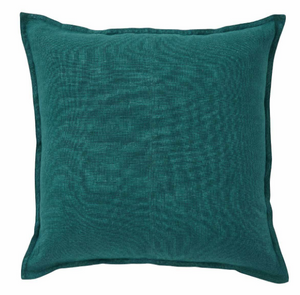 Linen Como Square Cushion - Teal