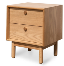 Load image into Gallery viewer, 2 Drawer Side Table - Oak
