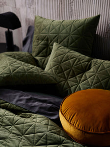 Heath Olive Quilt Cover Set