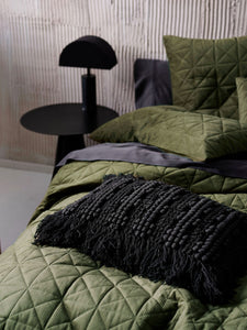 Heath Olive Quilt Cover Set